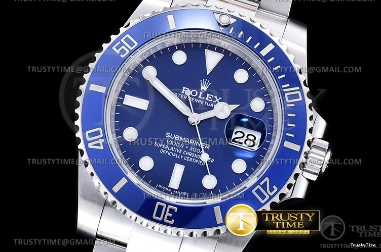 0427 Sporty ROLSUB0338 – Submariner 116619LB 904L SS SS Blue VSF VS 1042